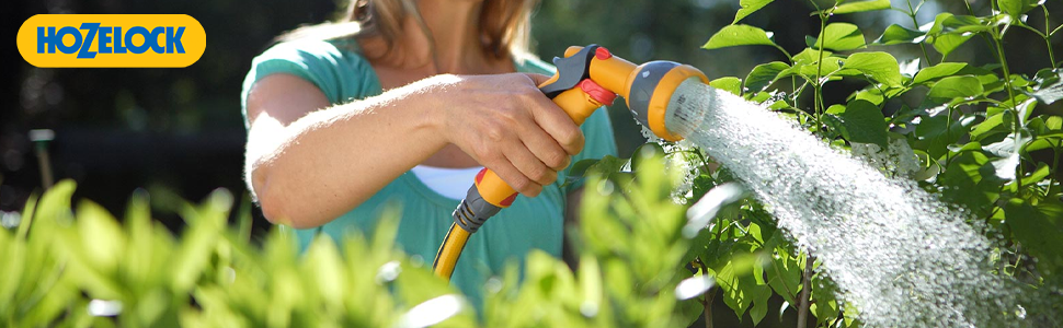 Hozelock Ultramax Multi Garden Water Hose Spray Gun 7 Function Adjustable Flow 